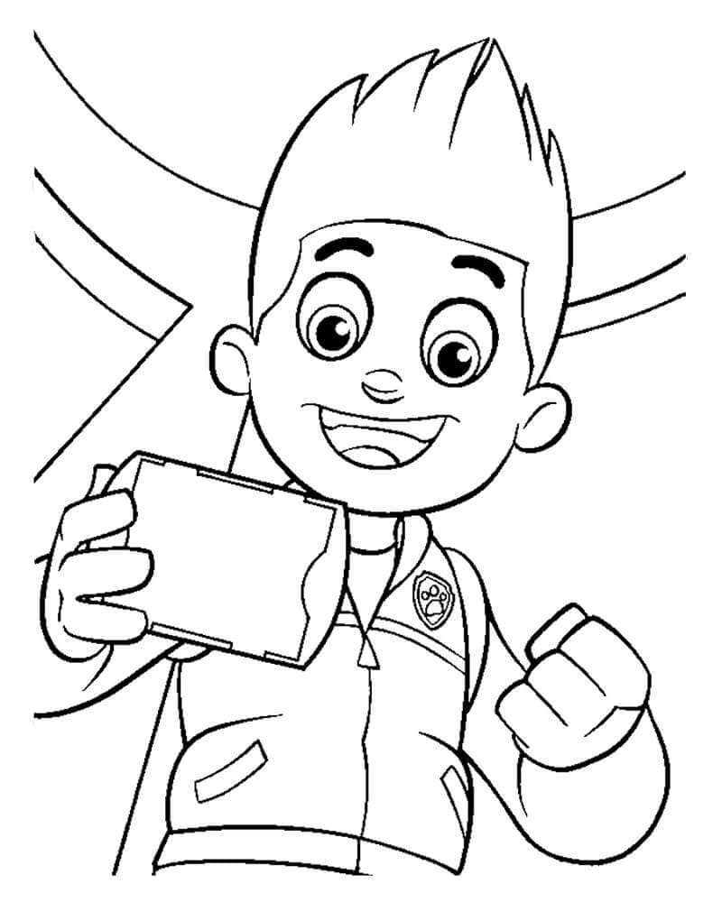 Pat Patrouille Ryder coloring page