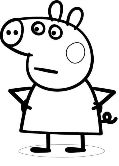 Peppa Pig Gratuit Pour les Enfants coloring page