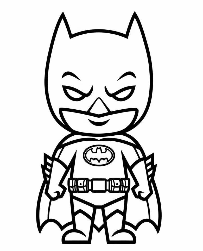 Petit Batman Mignon coloring page