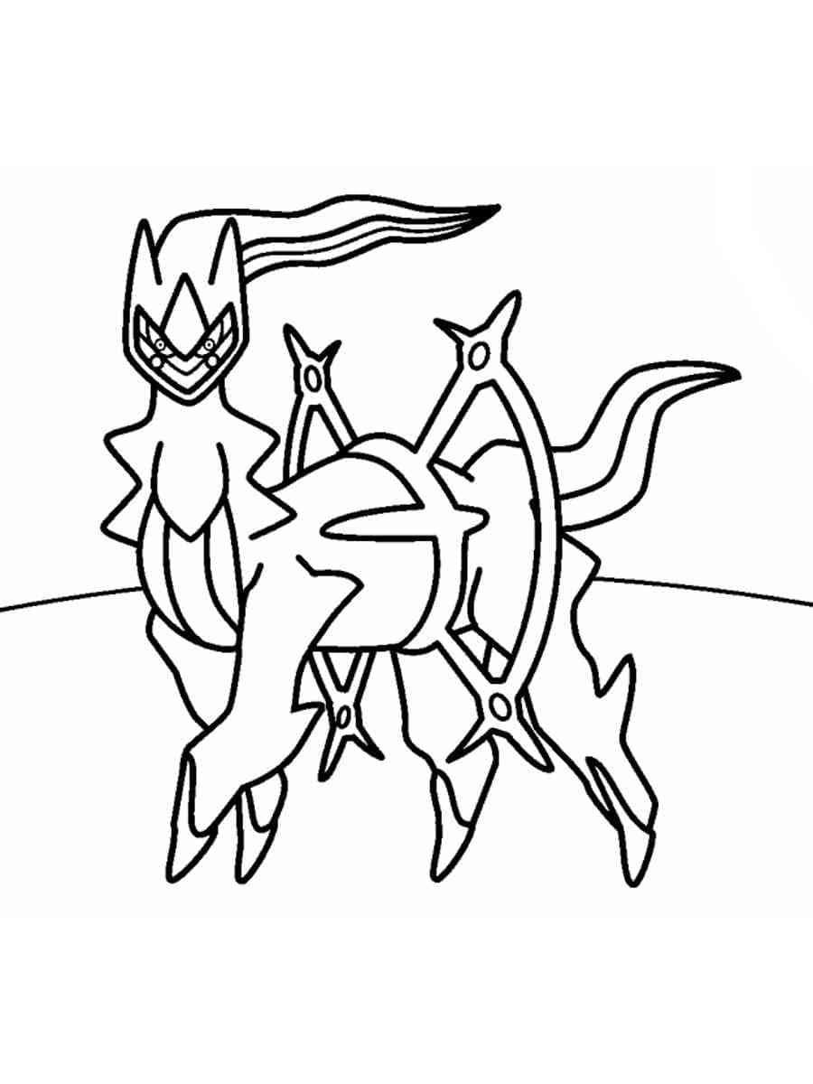 Coloriage Pokémon Arceus 2