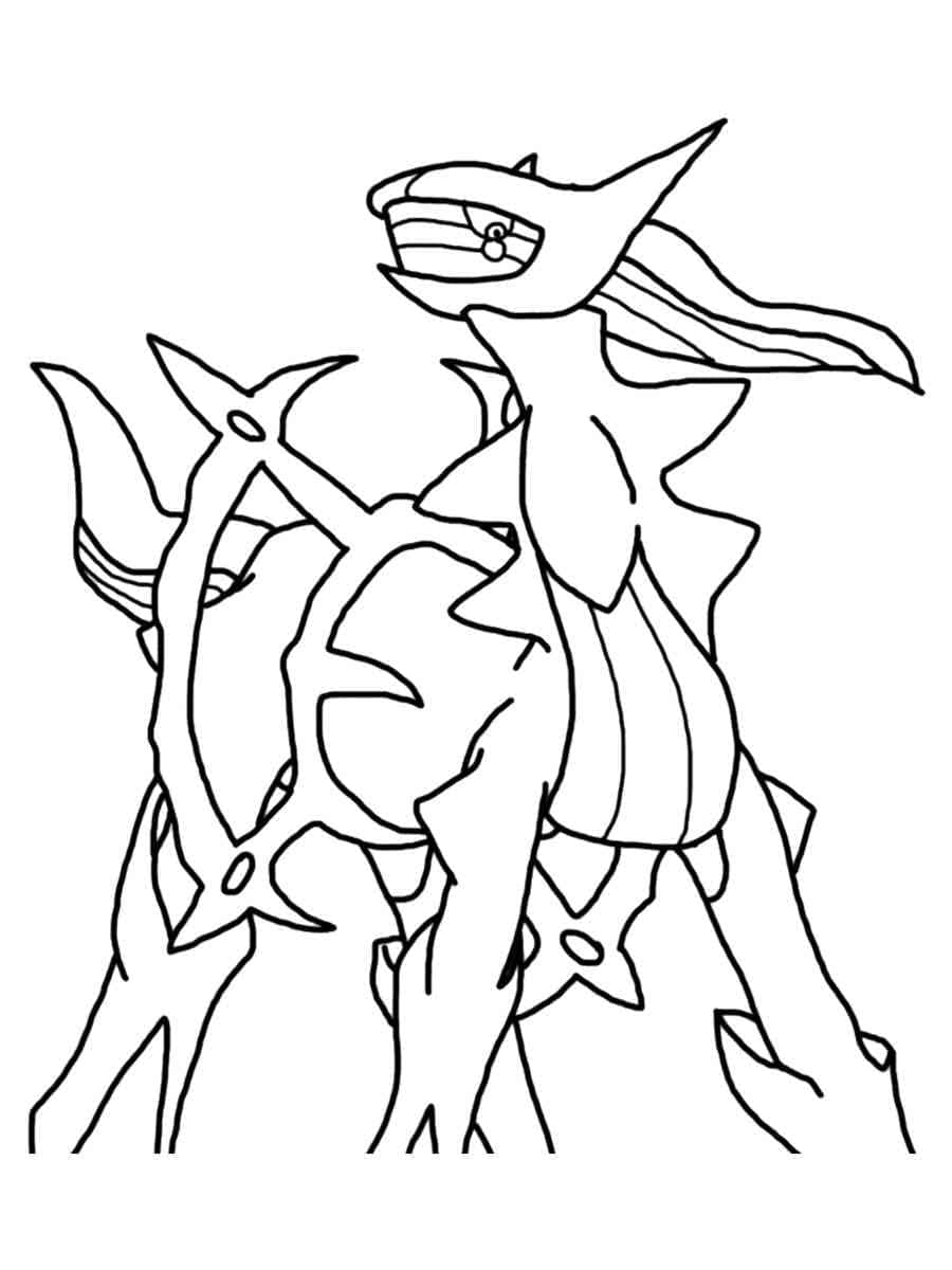 Coloriage Pokémon Arceus 3