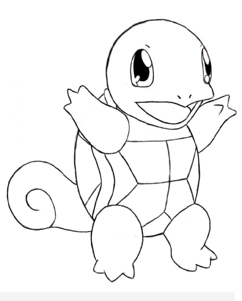 Pokémon Carapuce Mignon coloring page