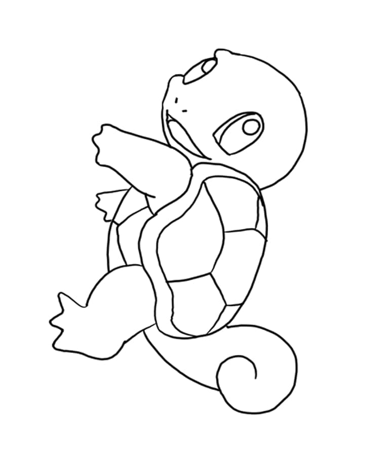 Pokemon Carapuce Pour Enfants coloring page