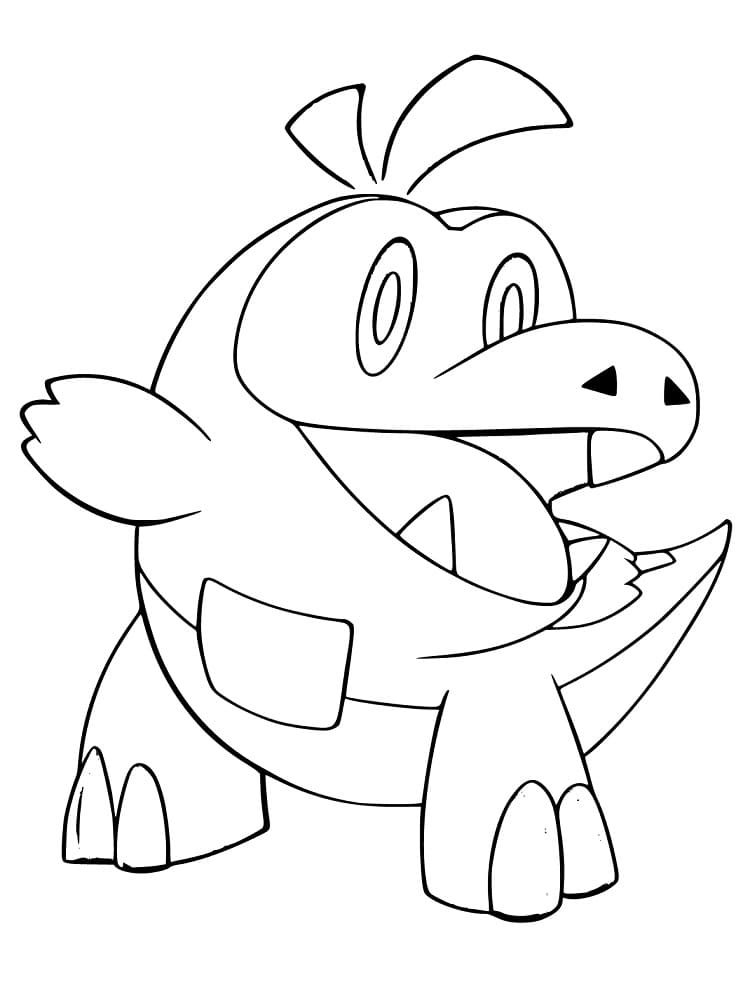 Pokémon Chochodiles Pour les Enfants coloring page