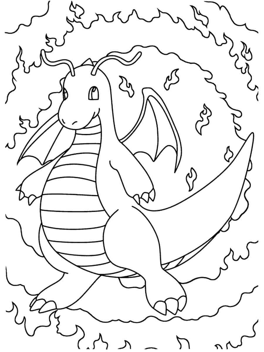Coloriage Pokémon Dracolosse Pour Enfants