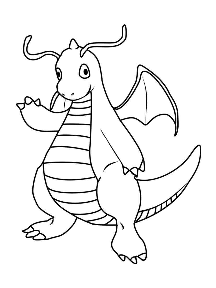 Pokémon Dracolosse Pour les Enfants coloring page