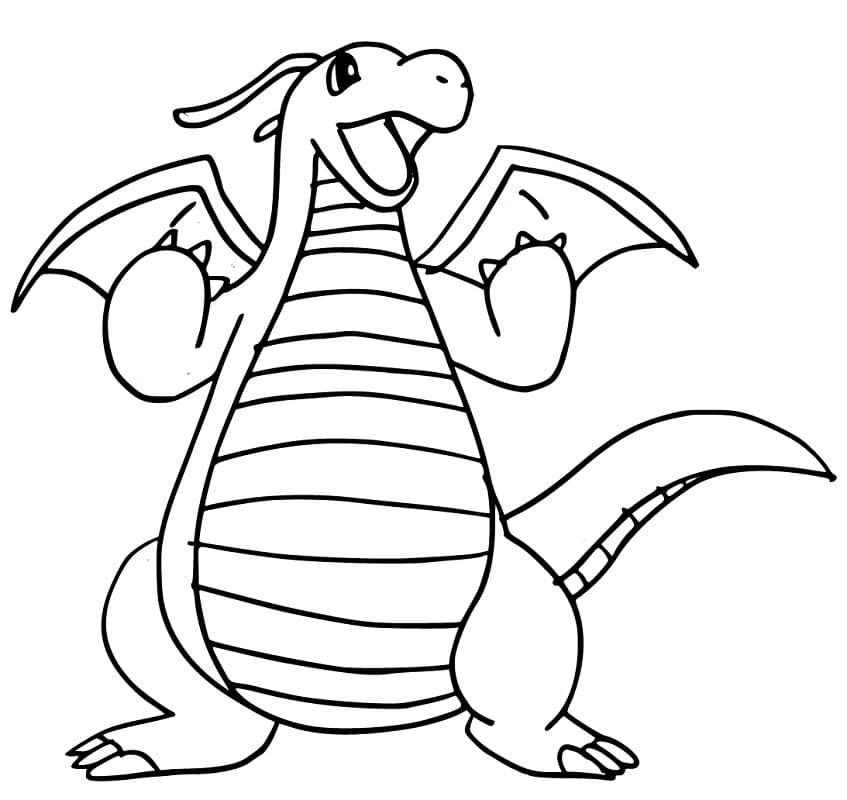 Dracolosse Dessin A Imprimer Coloriage Pok mon Dracolosse 