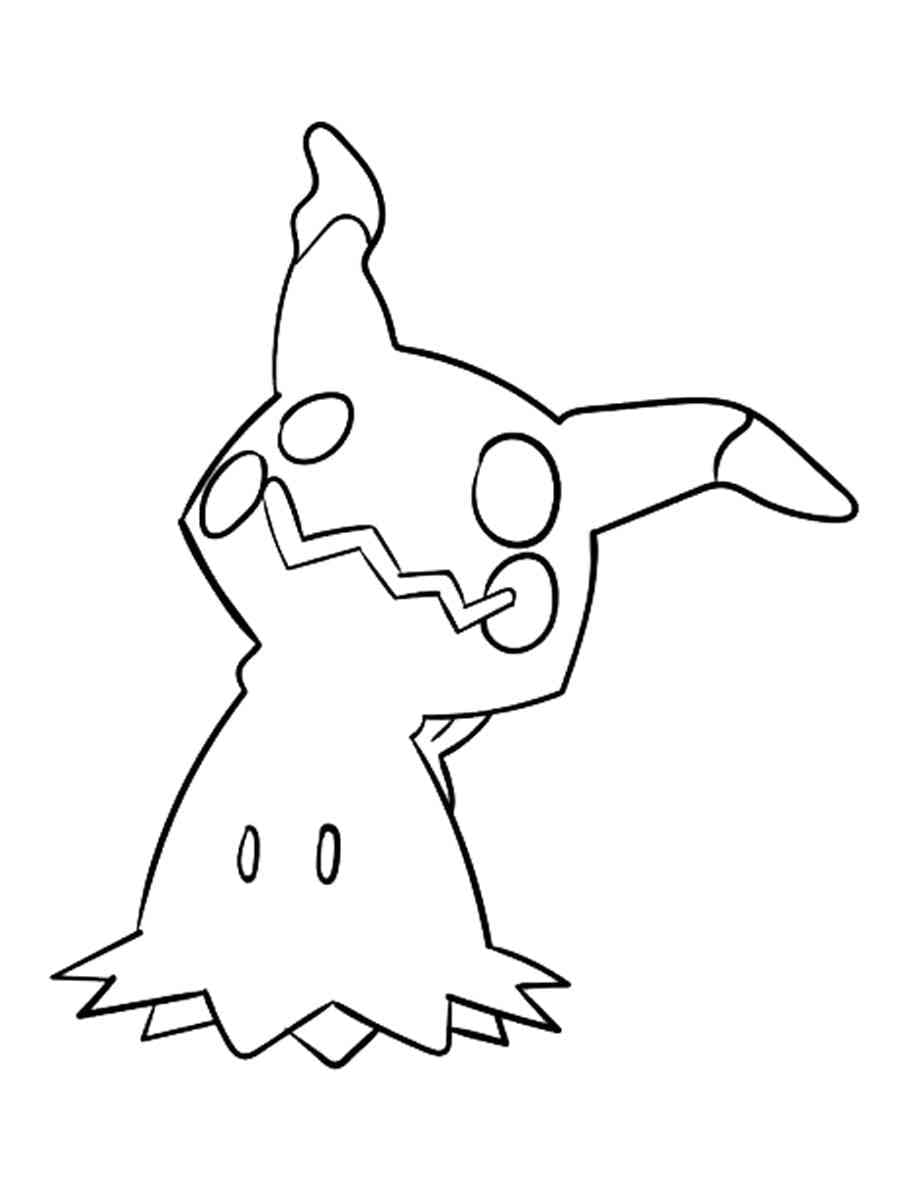 Pokémon Mimiqui Gratuit coloring page