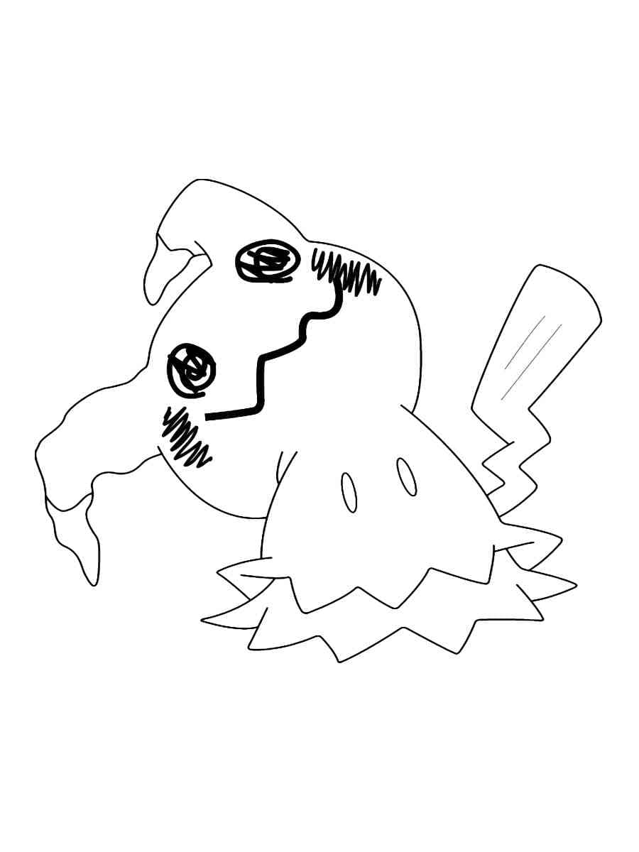 Pokémon Mimiqui Pour Enfant coloring page