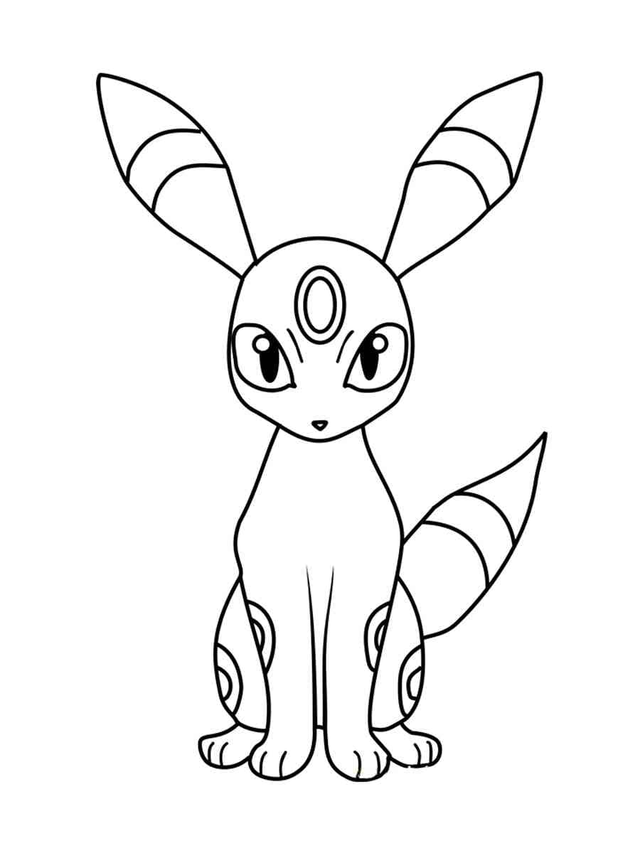 Pokémon Noctali Pour Enfants coloring page