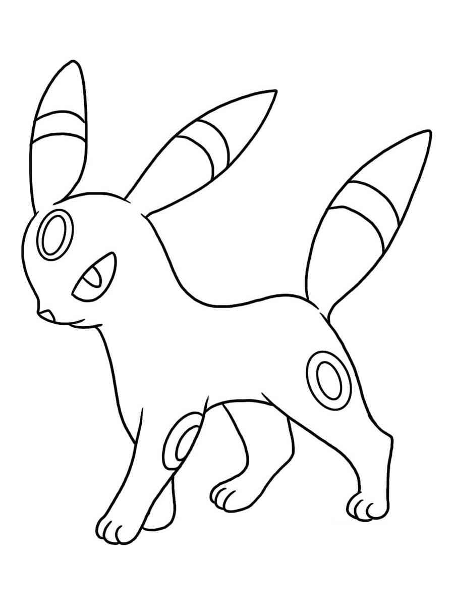Pokémon Noctali Pour les Enfants coloring page
