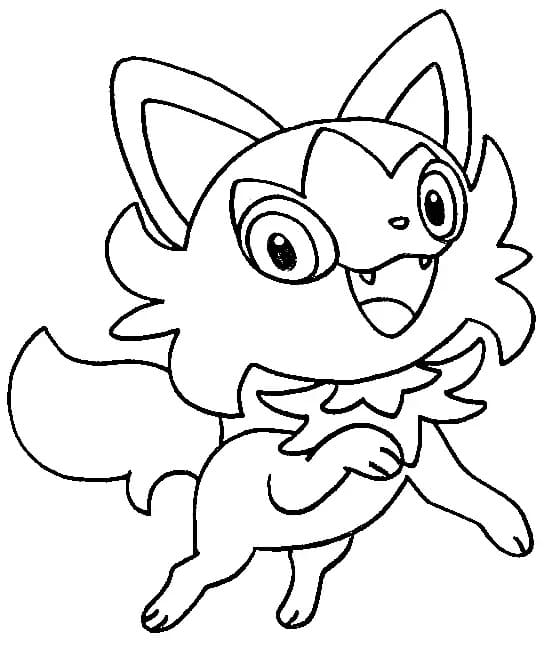 Pokémon Poussacha coloring page