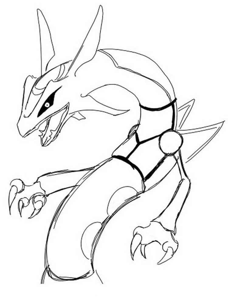Pokémon Rayquaza 1 coloring page