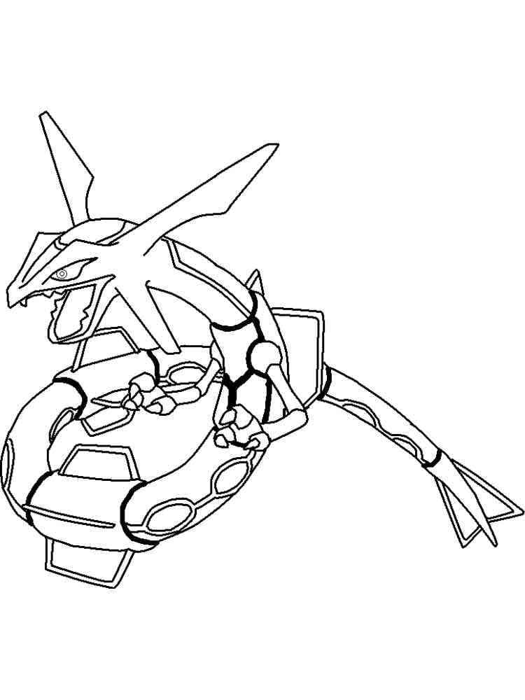 Pokémon Rayquaza 5 coloring page