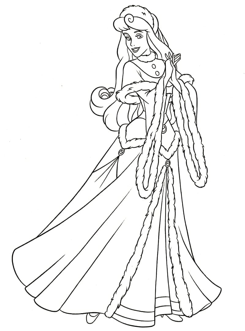Princess Aurore de Disney coloring page