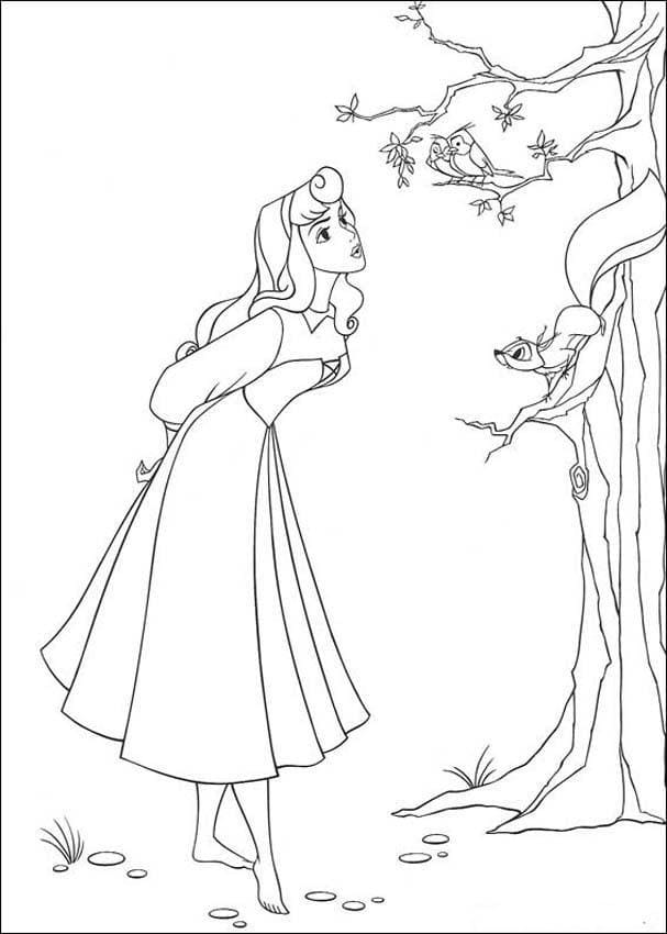 Princesse Aurore Mignonne coloring page
