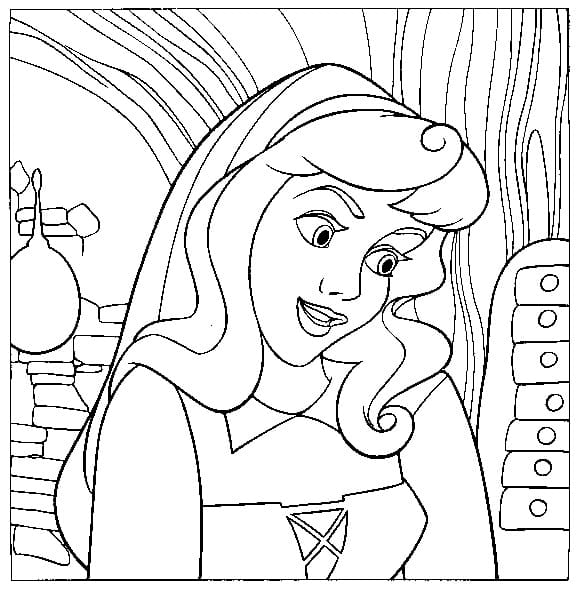 Princesse Aurore Pour les Enfants coloring page
