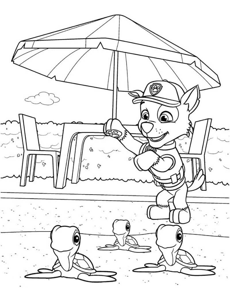 Rocky Pat Patrouille 1 coloring page