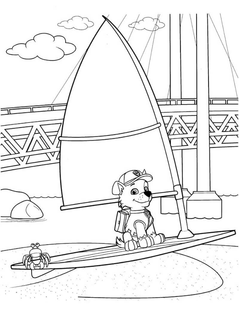 Rocky Pat Patrouille 2 coloring page