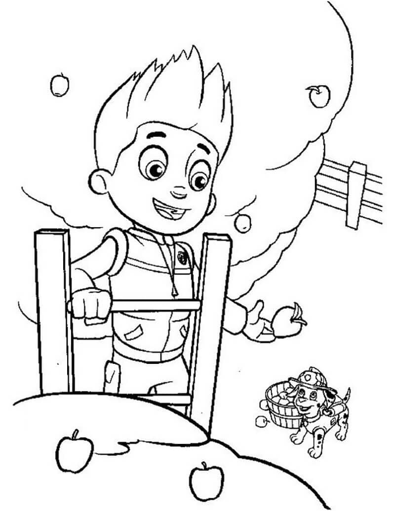 Ryder et Marcus coloring page