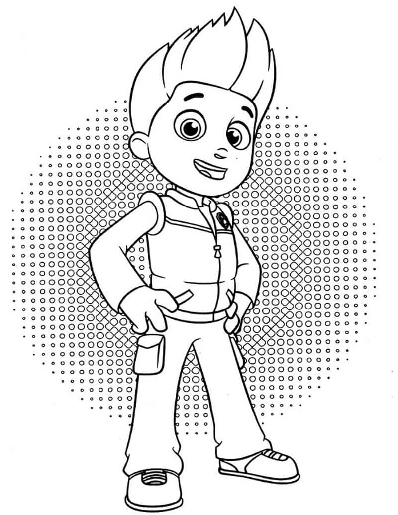 Ryder Pat Patrouille 1 coloring page