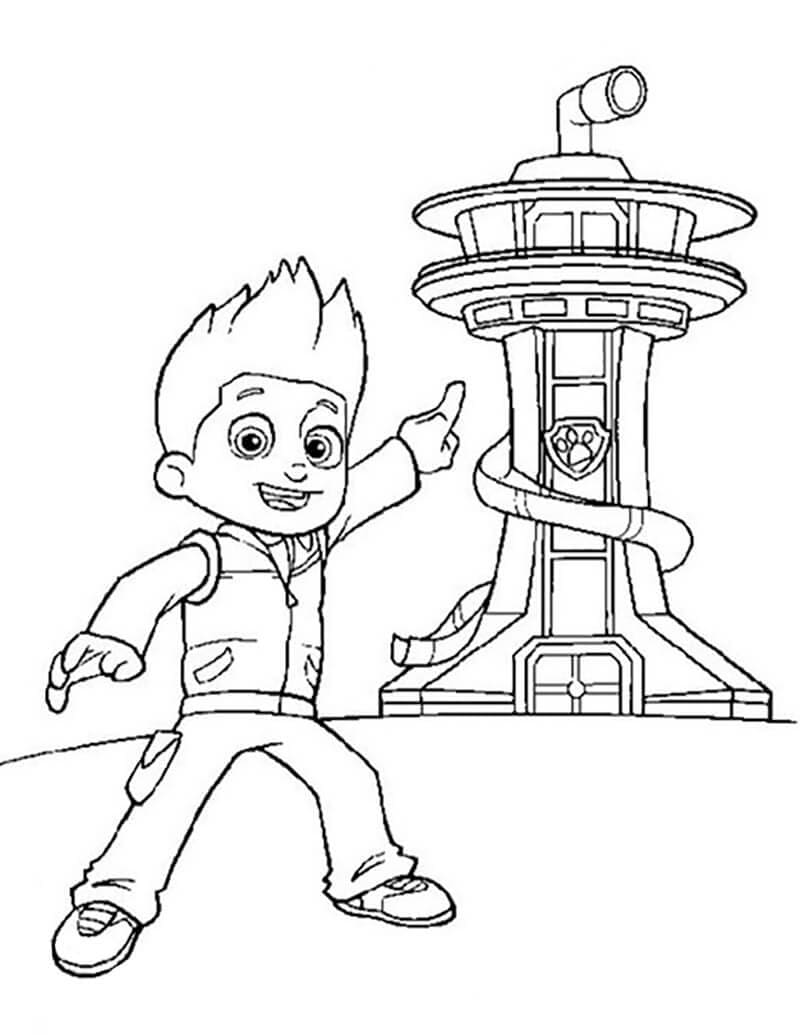 Ryder Pat Patrouille 3 coloring page