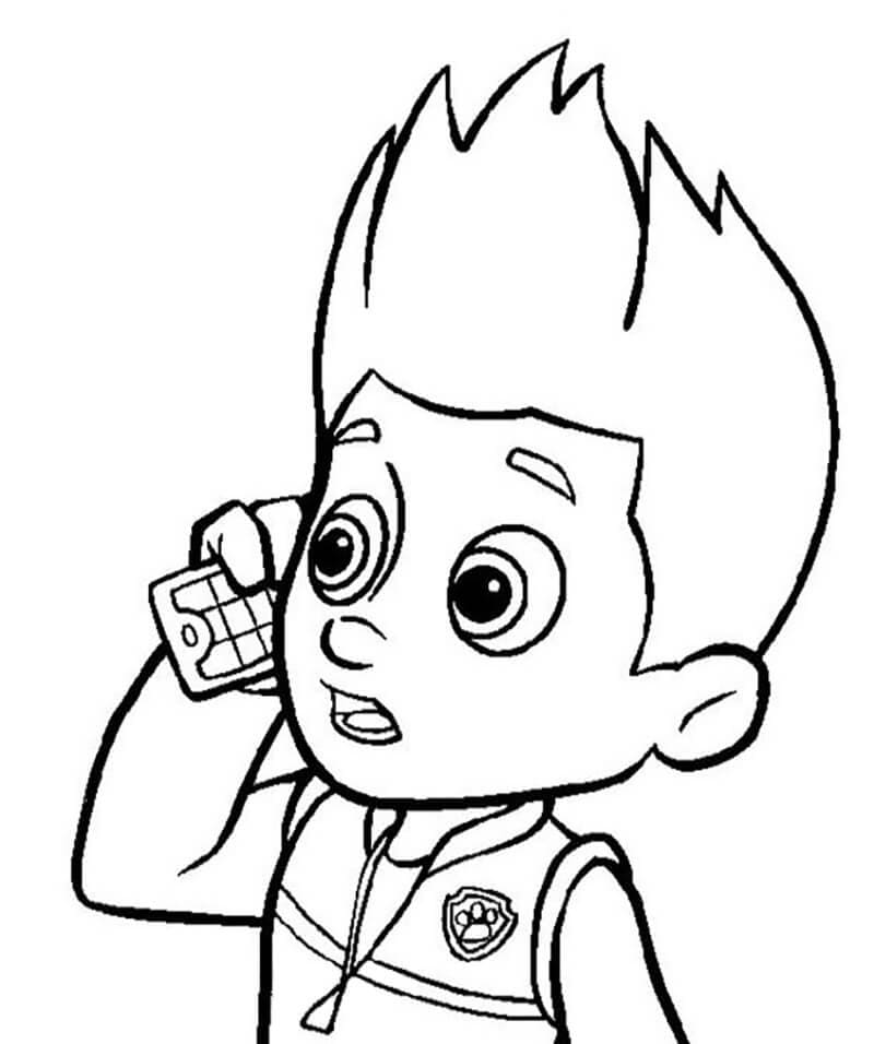 Ryder Pat Patrouille 4 coloring page