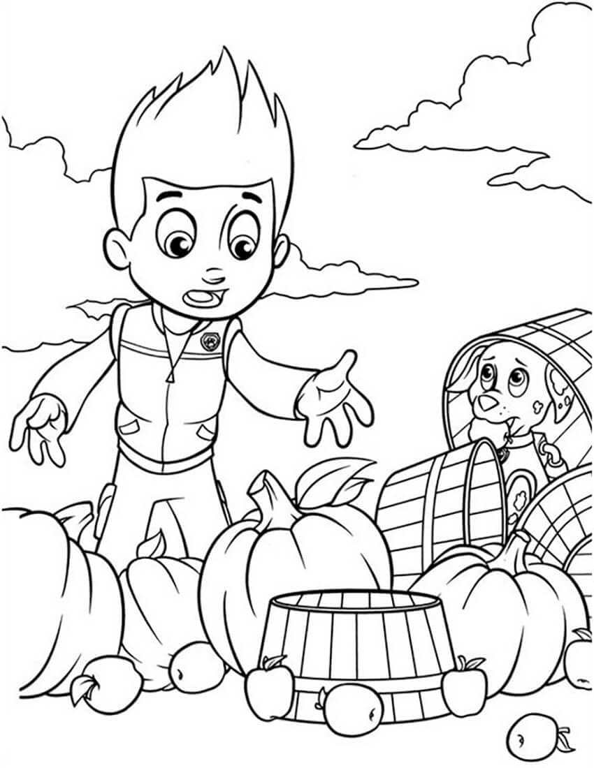 Ryder Pat Patrouille 5 coloring page