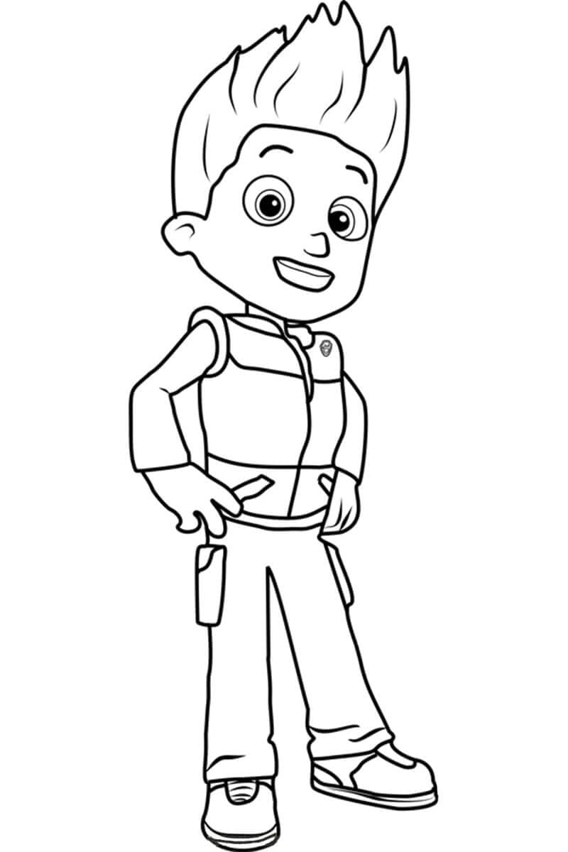 Ryder Pat Patrouille 6 coloring page