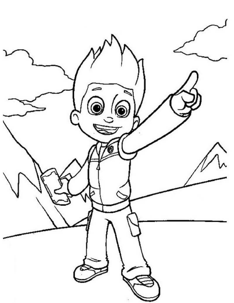 Ryder Pat Patrouille 8 coloring page