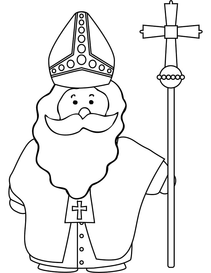 Saint Nicolas Gratuit coloring page
