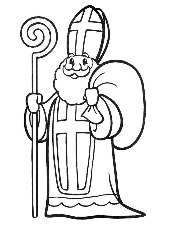 Saint Nicolas Pour les Enfants coloring page