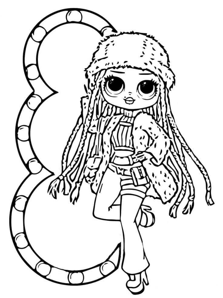 Snowlicious LOL OMG coloring page