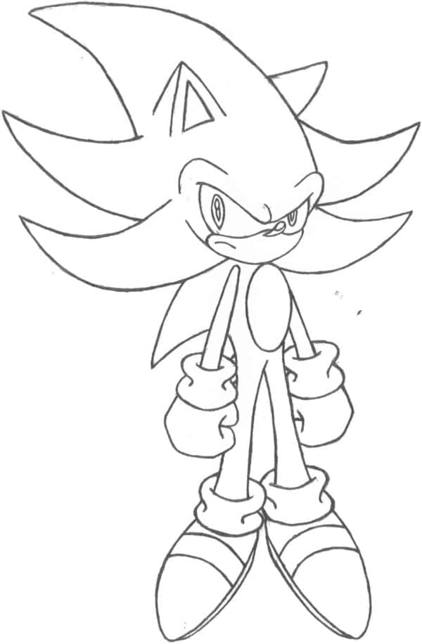 Sonic 1 coloring page