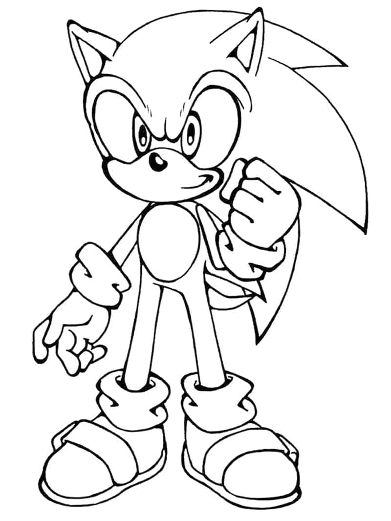 Coloriage Sonic 4