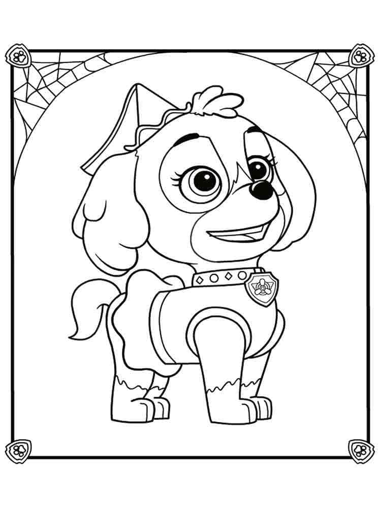Stella à Halloween coloring page