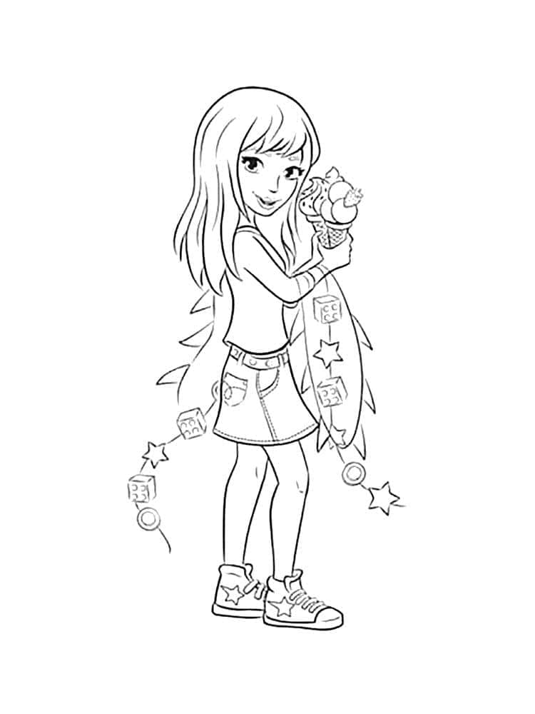 Stephanie Lego Friends coloring page