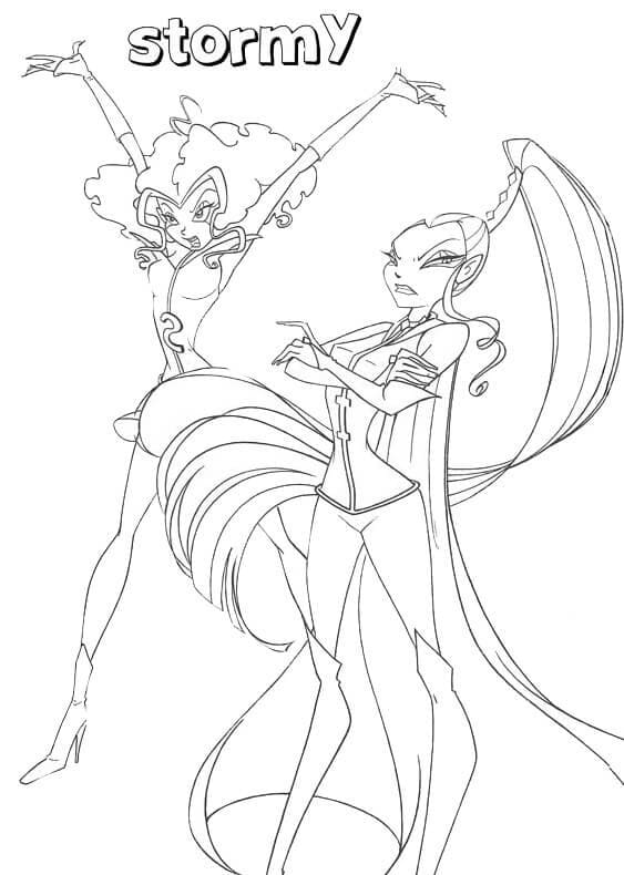 Stormy Winx coloring page