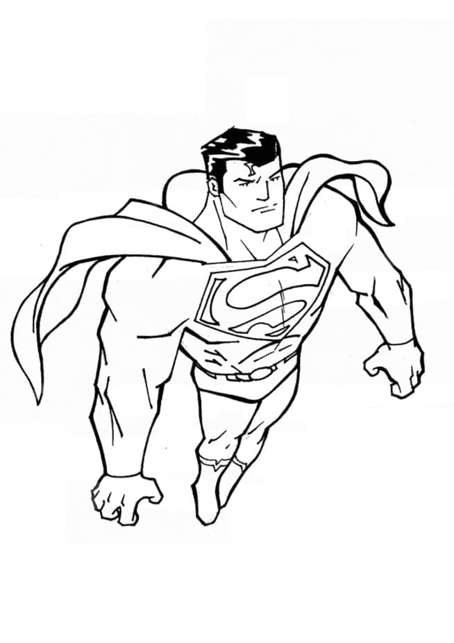 Superman Volant coloring page