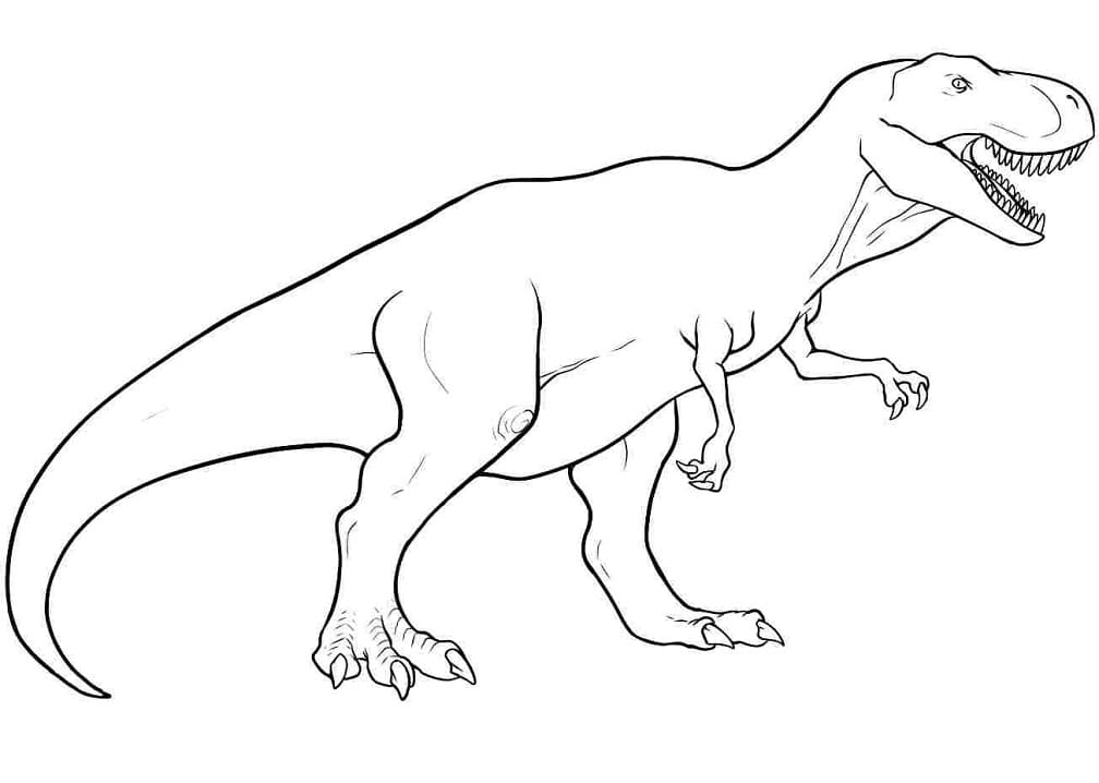 Coloriage T-Rex Génial