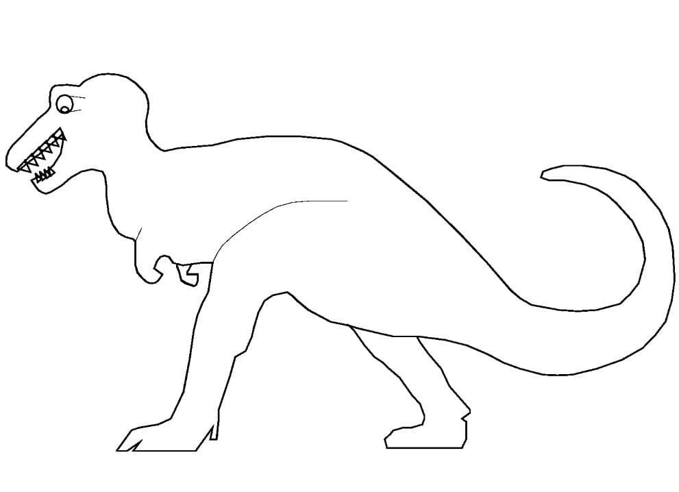 T-Rex Pour les Enfants coloring page