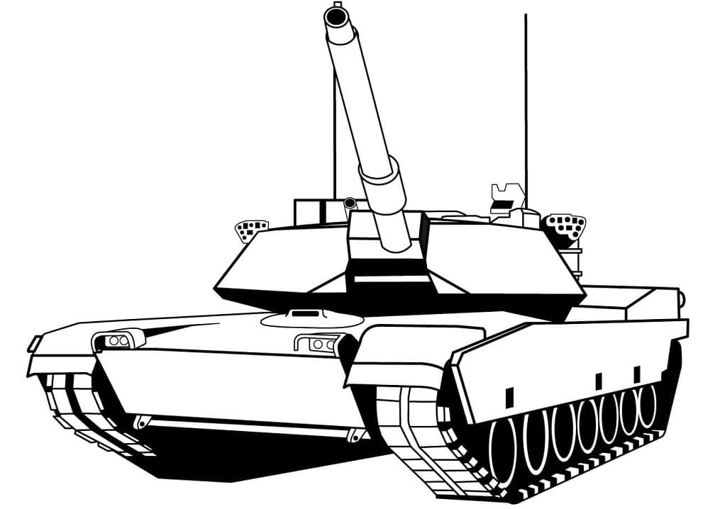 Tank Incroyable coloring page