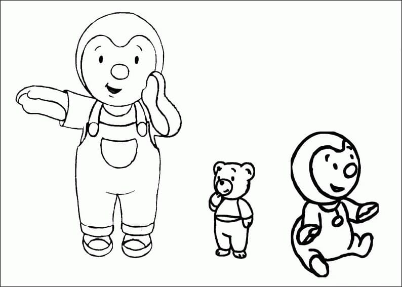 Tchoupi 2 coloring page