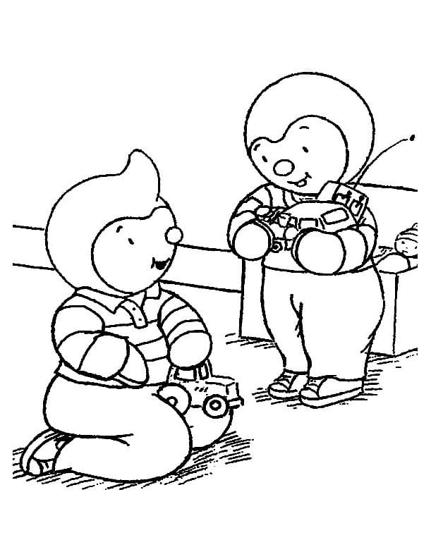Tchoupi 5 coloring page