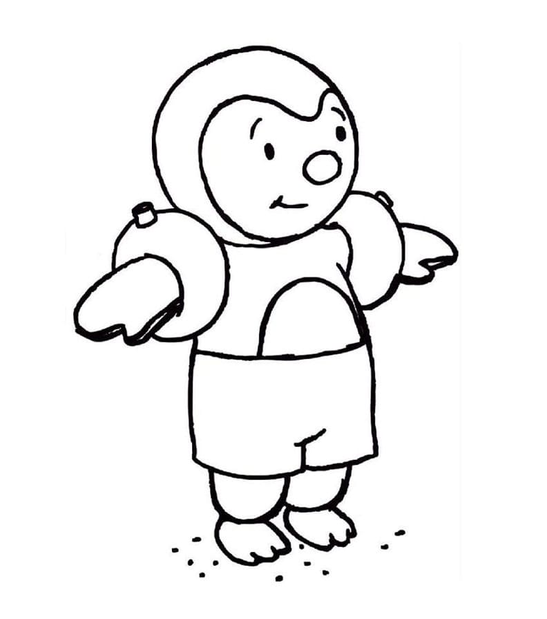 Tchoupi 6 coloring page