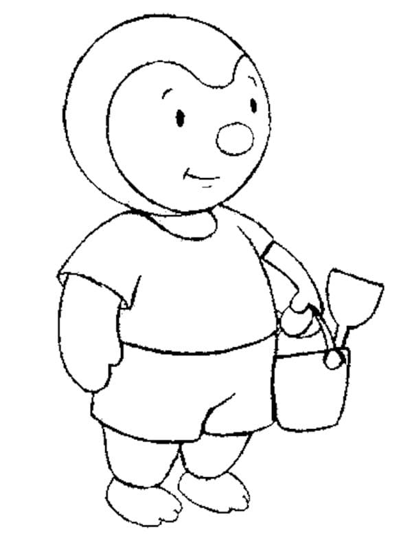 Tchoupi 8 coloring page