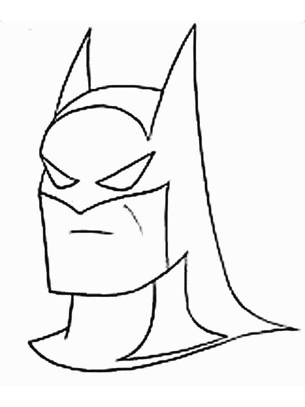Coloriage Tête de Batman