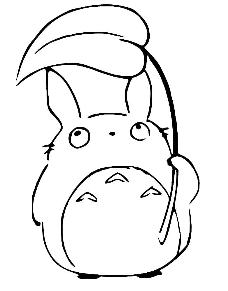 Totoro Mignon Gratuit coloring page