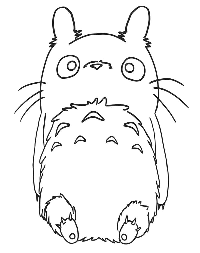 Totoro Mignon coloring page
