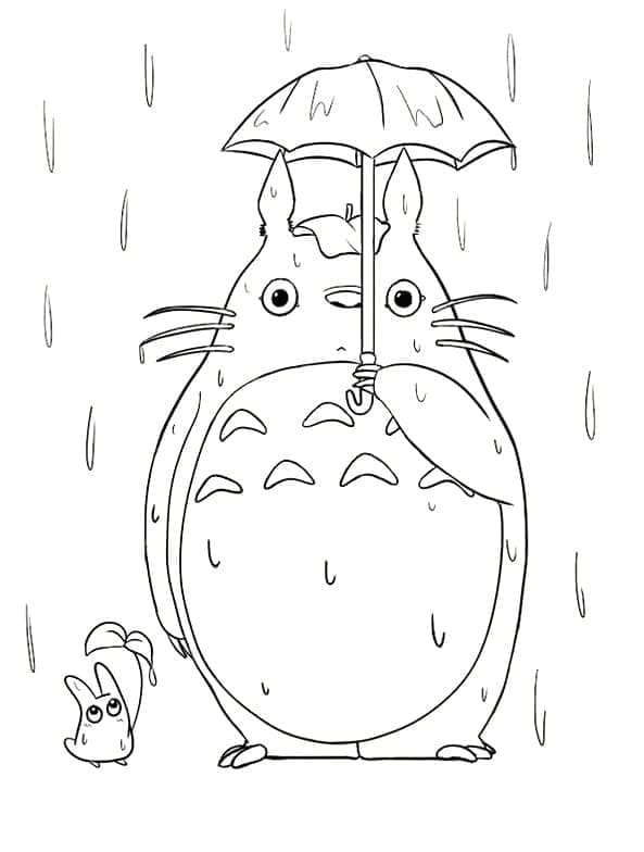 Totoro Pour les Enfants coloring page